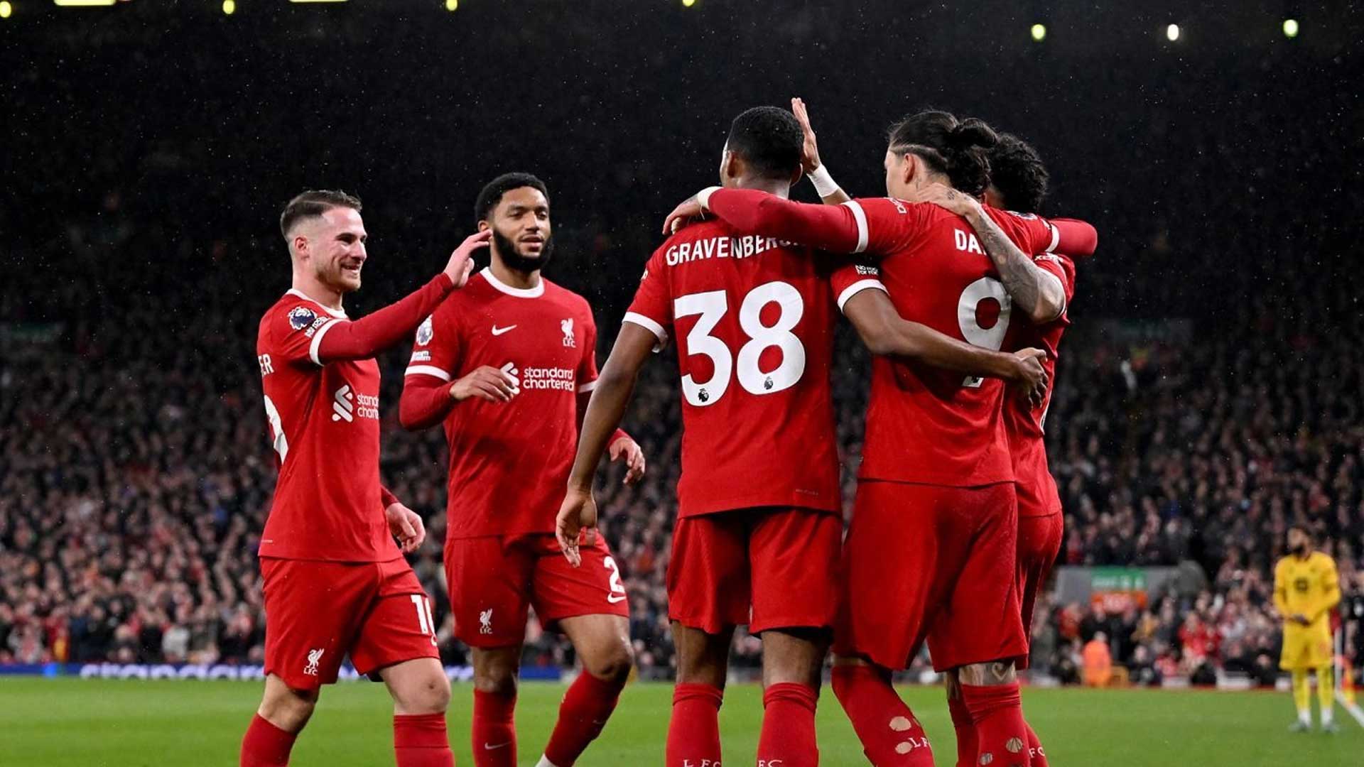 Liverpool Ungguli Brentford 3-1, Salah dan Núñez Cetak Gol Kemenangan