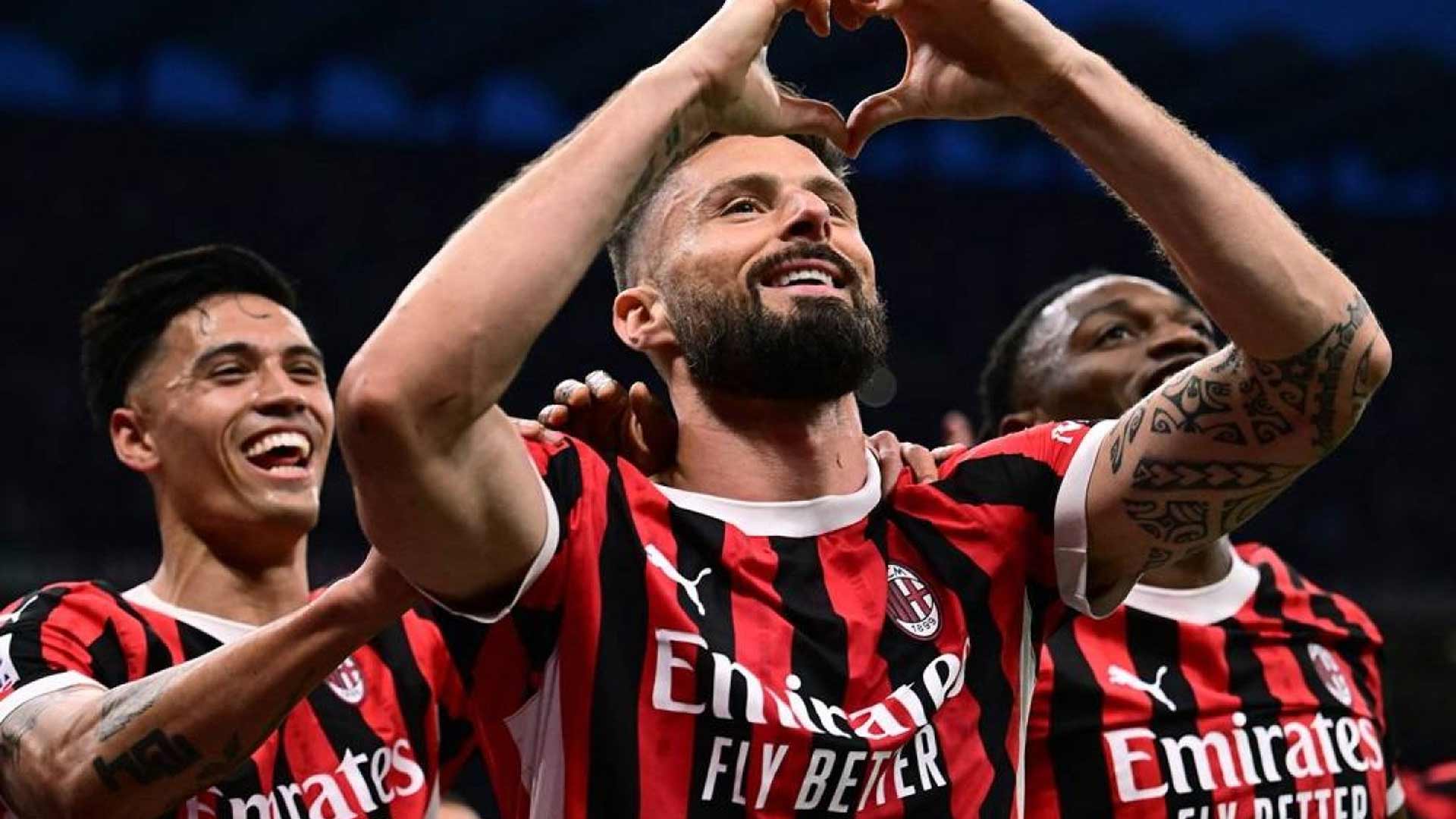 AC Milan Menang 2-1 atas Lazio, Berkat Gol Giroud dan Leão